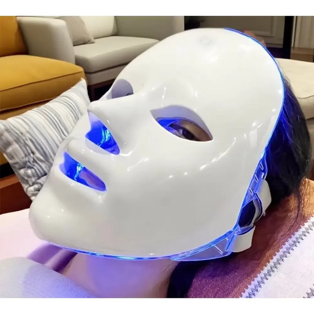 New 7 color face mask with USB charging
